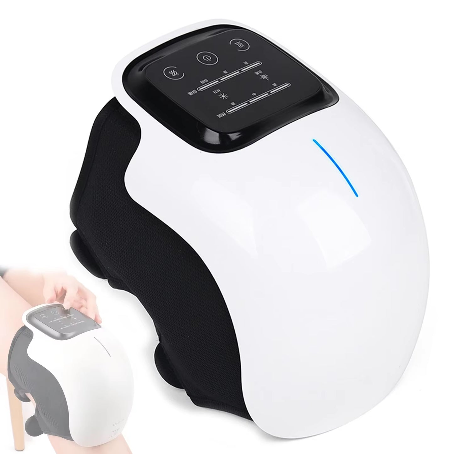Relieve Knee Pain Anytime, Anywhere – Cordless Massager with Infrared Heat, Vibration & LED Screen for Swelling, Stiffness & Joint Recovery