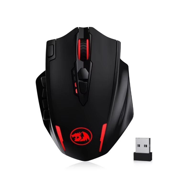 ⚡ M913 High-Performance Gaming Mouse – 16 Programmable Buttons, 16000 DPI, Wired + 2.4GHz Wireless, RGB