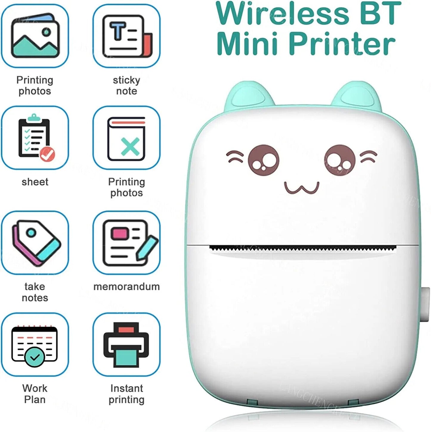 🖨️ Portable Mini Thermal Printer – Bluetooth Photo & Label Printer for Smartphones