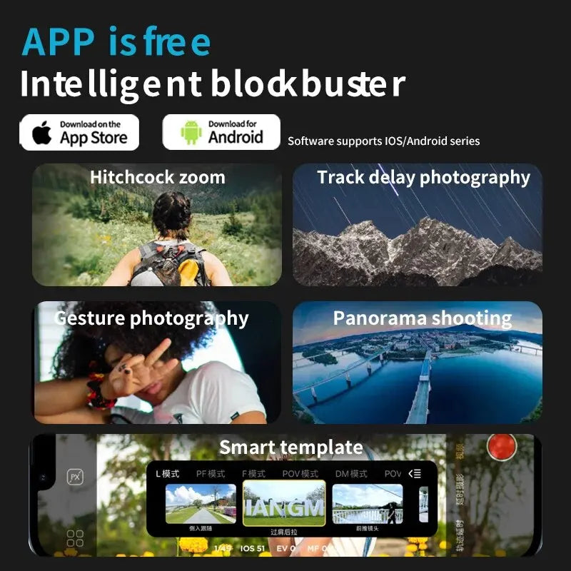 π± 3-Axis Smartphone Gimbal Stabilizer β AI Face Tracking, Auto Mode, Vlogging Tool for iPhone & Android