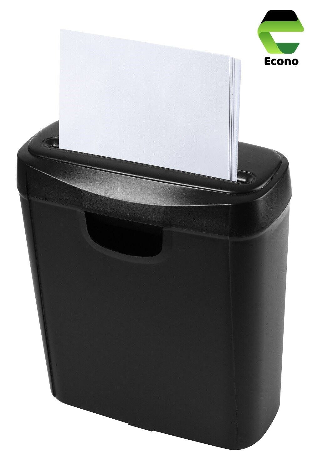Compact 6-Sheet Paper Shredder for Home Office – Strip Cut, 10L Bin, Electric & Efficient