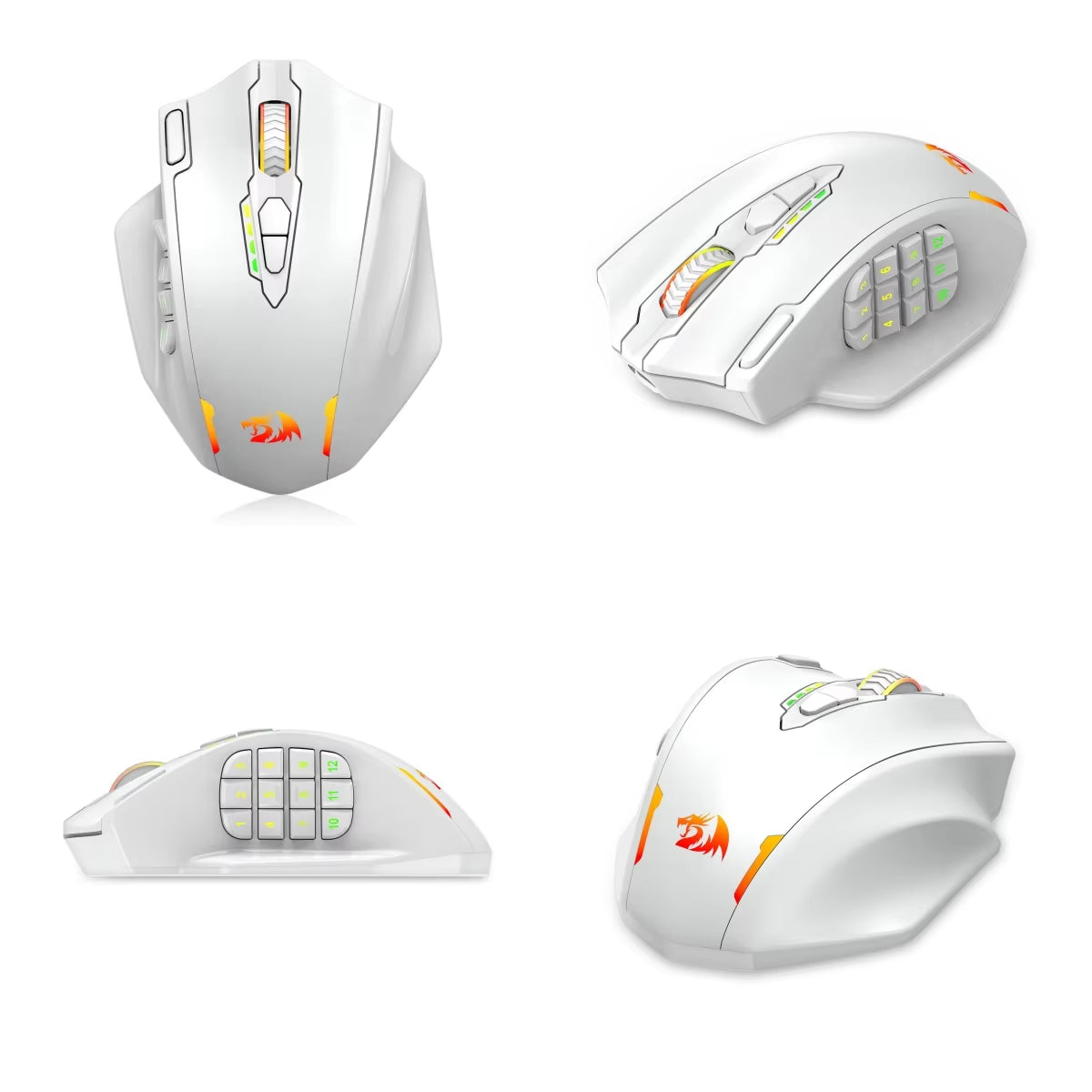 ⚡ M913 High-Performance Gaming Mouse – 16 Programmable Buttons, 16000 DPI, Wired + 2.4GHz Wireless, RGB