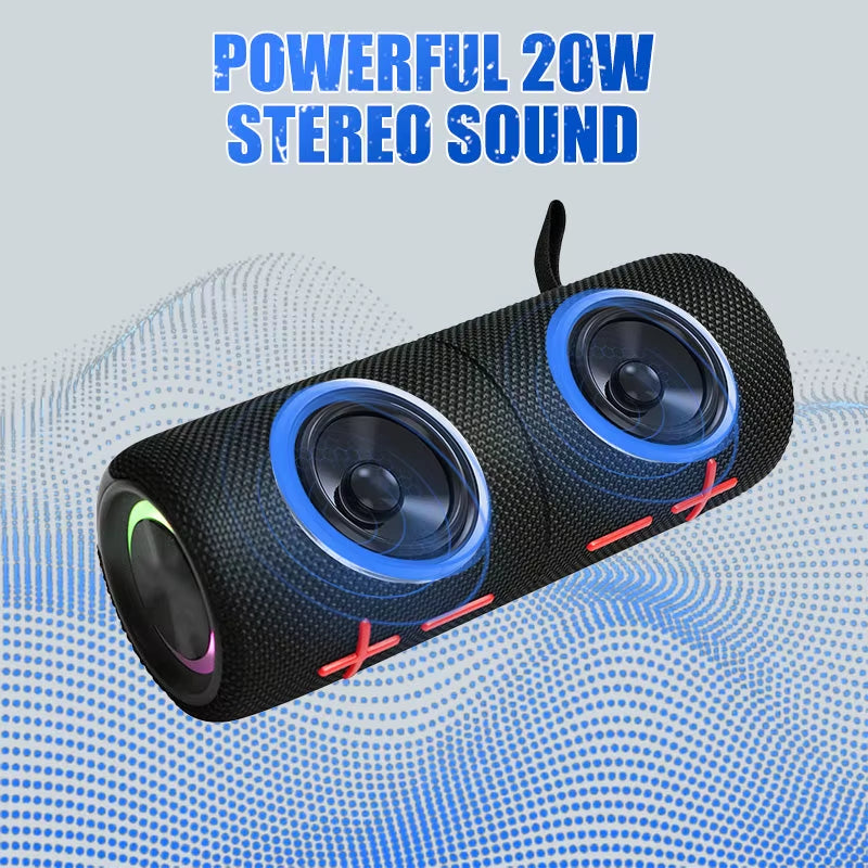 2-in-1 Magnetic Split Bluetooth Speaker – 20W Waterproof Stereo with TWS & HiFi Sound