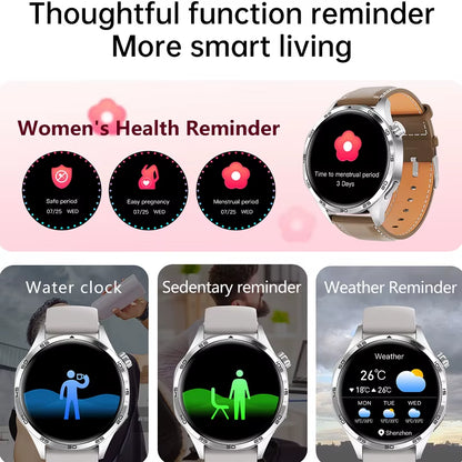 Watch 5 Pro Smartwatch (2024) – Men's smartwatch featuring an AMOLED HD screen, Bluetooth calling, GPS tracking, NFC, heart rate monitor, and compass.