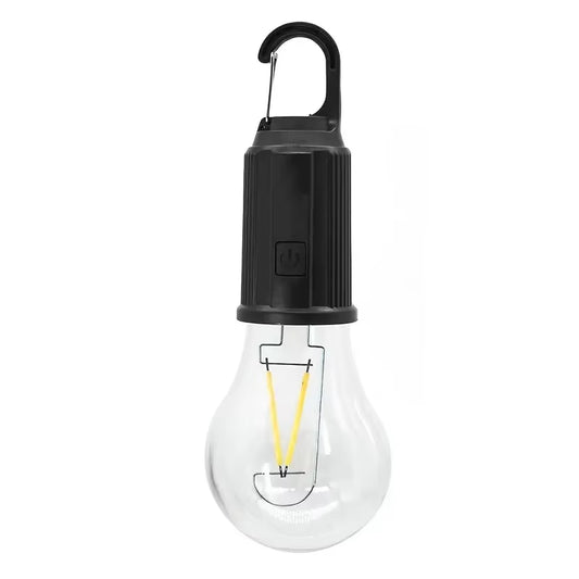 1/2Pcs Solar Camping Tent Light – Outdoor LED Tungsten Filament Bulb with Light Strip & 3 Lighting Modes