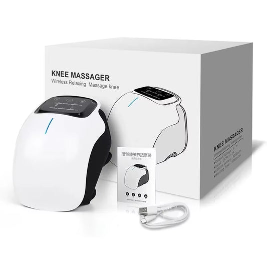 Relieve Knee Pain Anytime, Anywhere – Cordless Massager with Infrared Heat, Vibration & LED Screen for Swelling, Stiffness & Joint Recovery