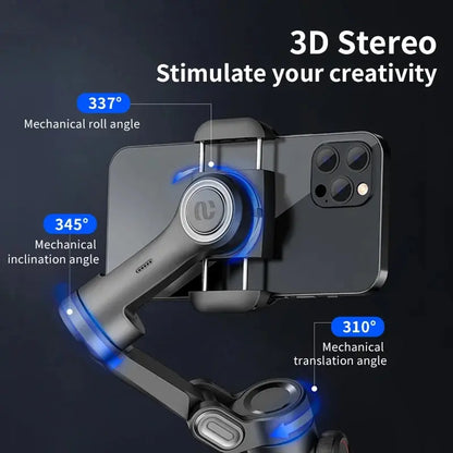 📱 3-Axis Smartphone Gimbal Stabilizer – AI Face Tracking, Auto Mode, Vlogging Tool for iPhone & Android